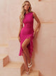 Fleur Ruched Midi Dress | Women's Cocktail Dress