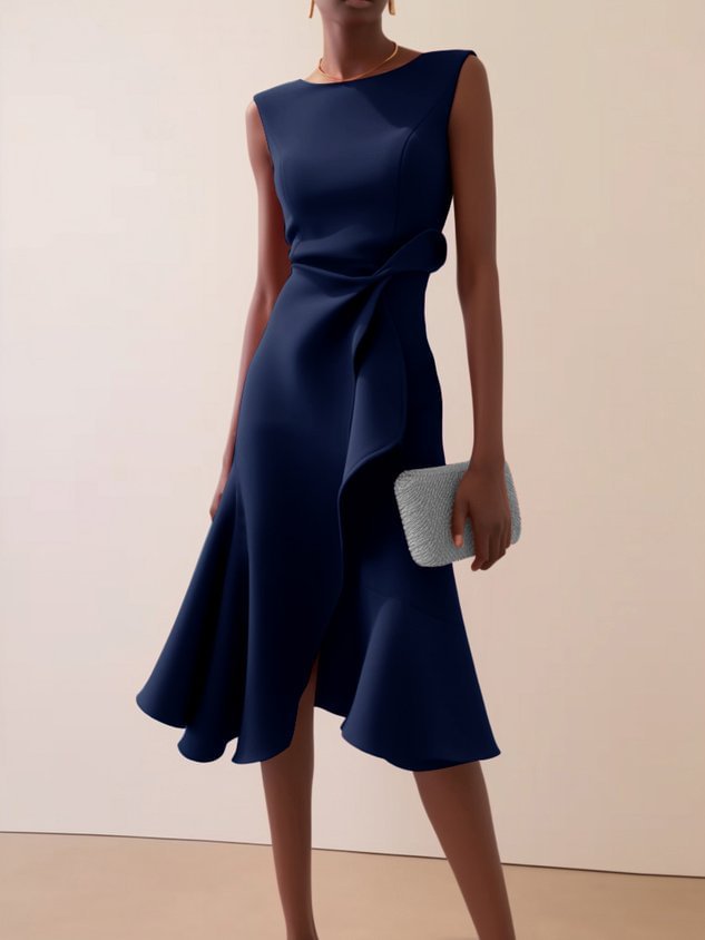 Vivienne Twist-Front Midi Dress | Women's Occasion Dress