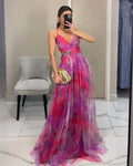 Rosalind Floral Tulle Maxi Dress | Women's Formal Dress