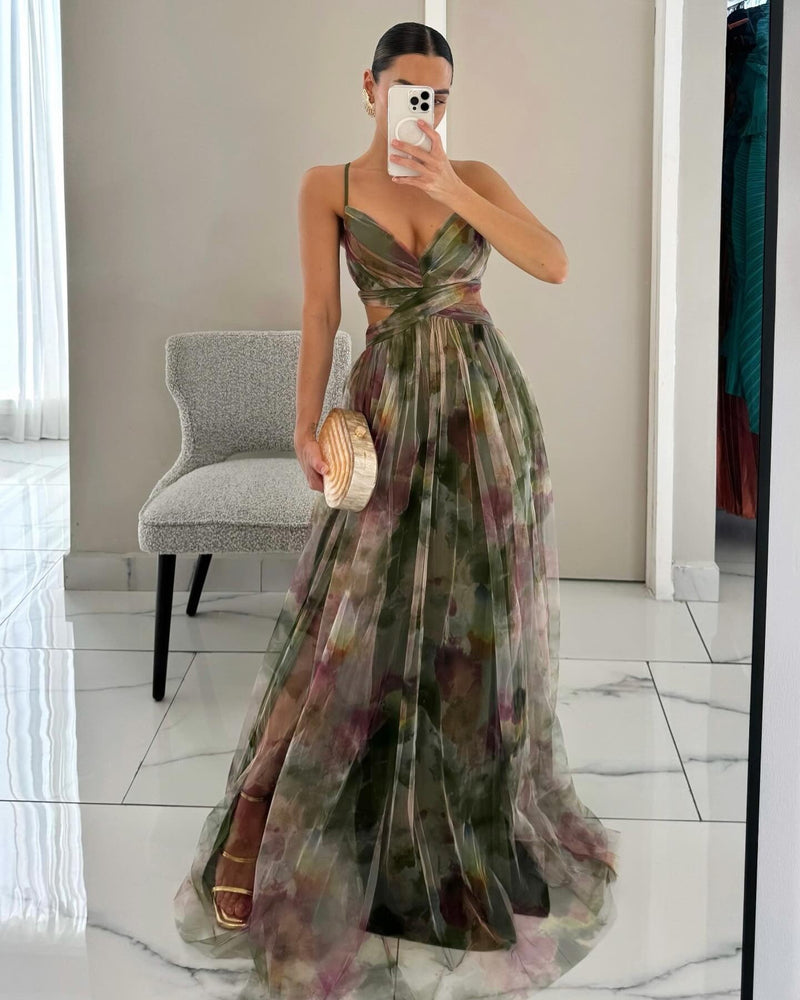 Rosalind Floral Tulle Maxi Dress | Women's Formal Dress