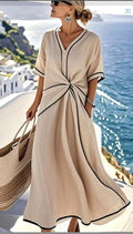 Josephine Twist-Front Midi Dress | Women's Resort Dress