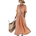 Josephine Twist-Front Midi Dress | Women's Resort Dress