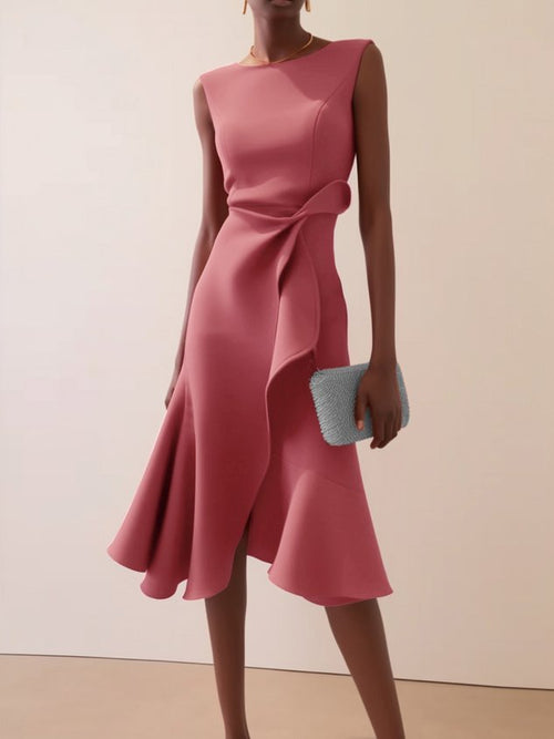 Vivienne Twist-Front Midi Dress | Women's Occasion Dress