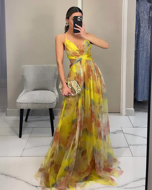 Rosalind Floral Tulle Maxi Dress | Women's Formal Dress