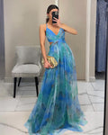 Rosalind Floral Tulle Maxi Dress | Women's Formal Dress