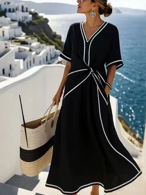 Josephine Twist-Front Midi Dress | Women's Resort Dress