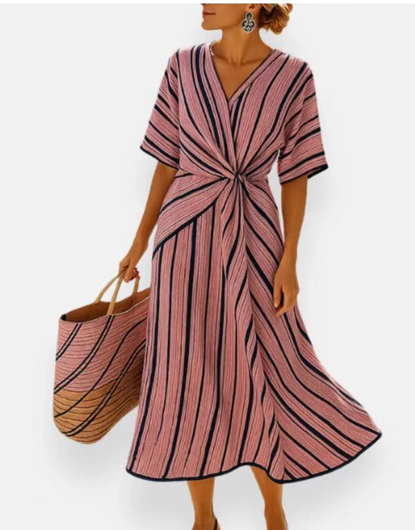 Josephine Twist-Front Midi Dress | Women's Resort Dress