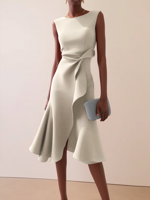 Vivienne Twist-Front Midi Dress | Women's Occasion Dress