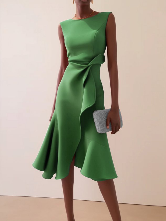 Vivienne Twist-Front Midi Dress | Women's Occasion Dress
