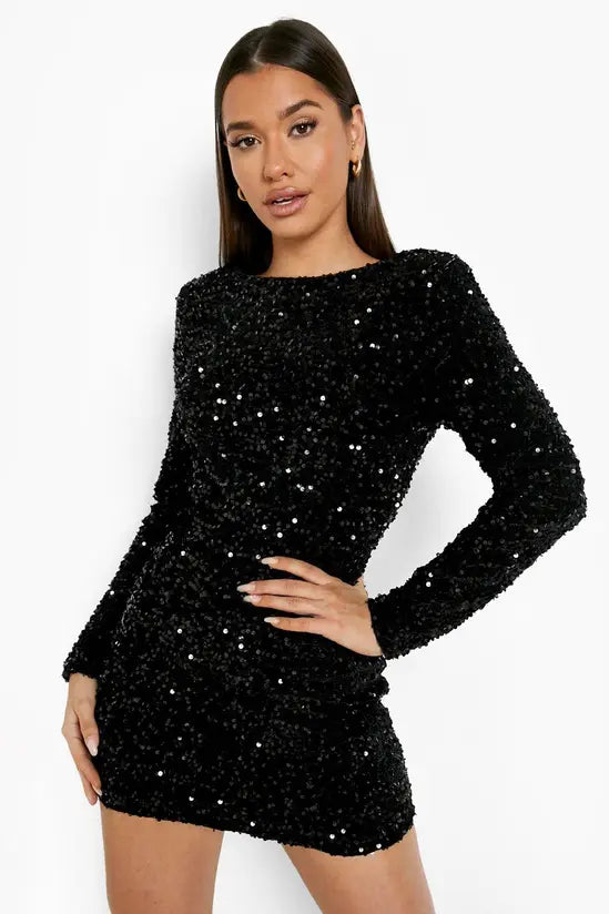 Bijou Sequin Mini Dress | Women's Party Dress