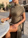 Marlowe Ruched High-Neck Mini Dress | Women's Cocktail Dress