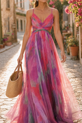 Rosalind Floral Tulle Maxi Dress | Women's Formal Dress