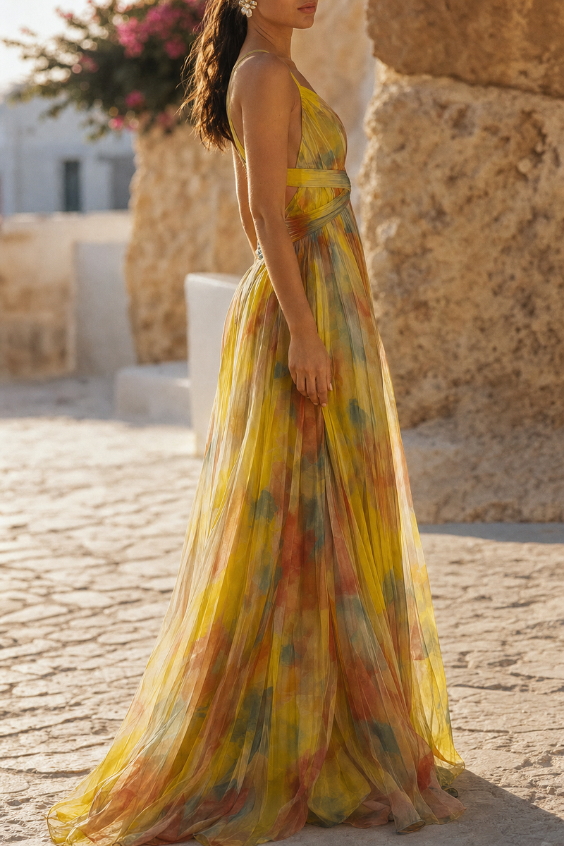 Rosalind Floral Tulle Maxi Dress | Women's Formal Dress