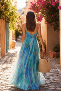 Rosalind Floral Tulle Maxi Dress | Women's Formal Dress
