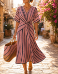 Josephine Twist-Front Midi Dress | Women's Resort Dress