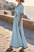 Josephine Twist-Front Midi Dress | Women's Resort Dress
