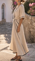 Josephine Twist-Front Midi Dress | Women's Resort Dress