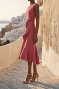 Vivienne Twist-Front Midi Dress | Women's Occasion Dress