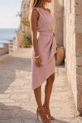 Noor One-Shoulder Midi Dress | Women's Cocktail Dress